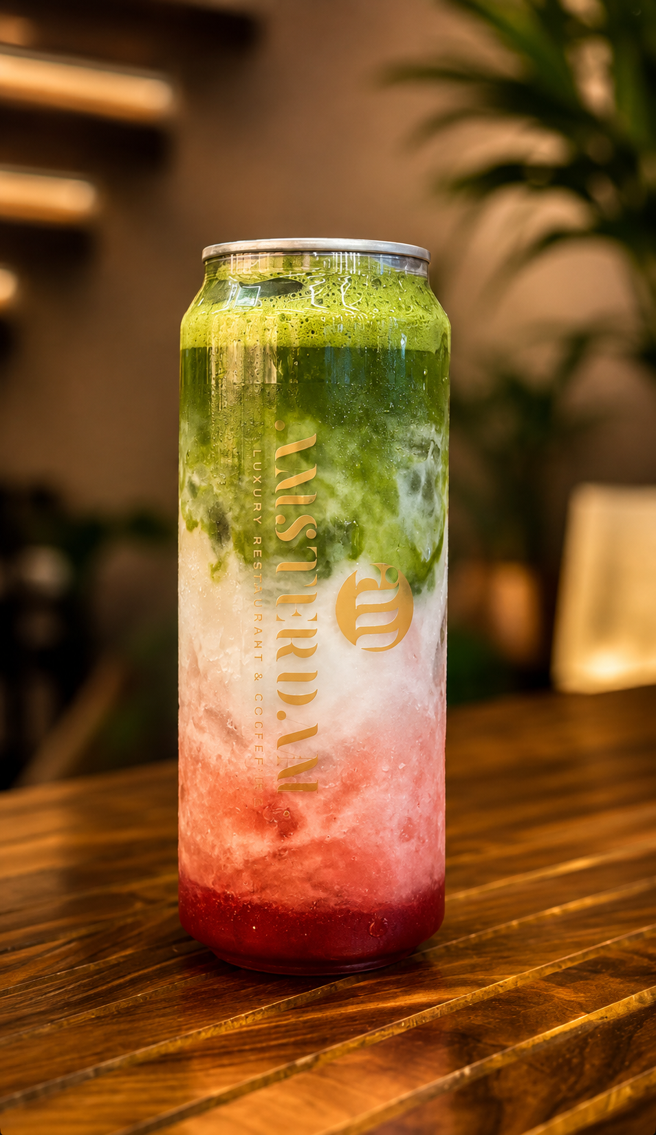 Amsterdam Tri-Color Matcha Strawberry Cloud